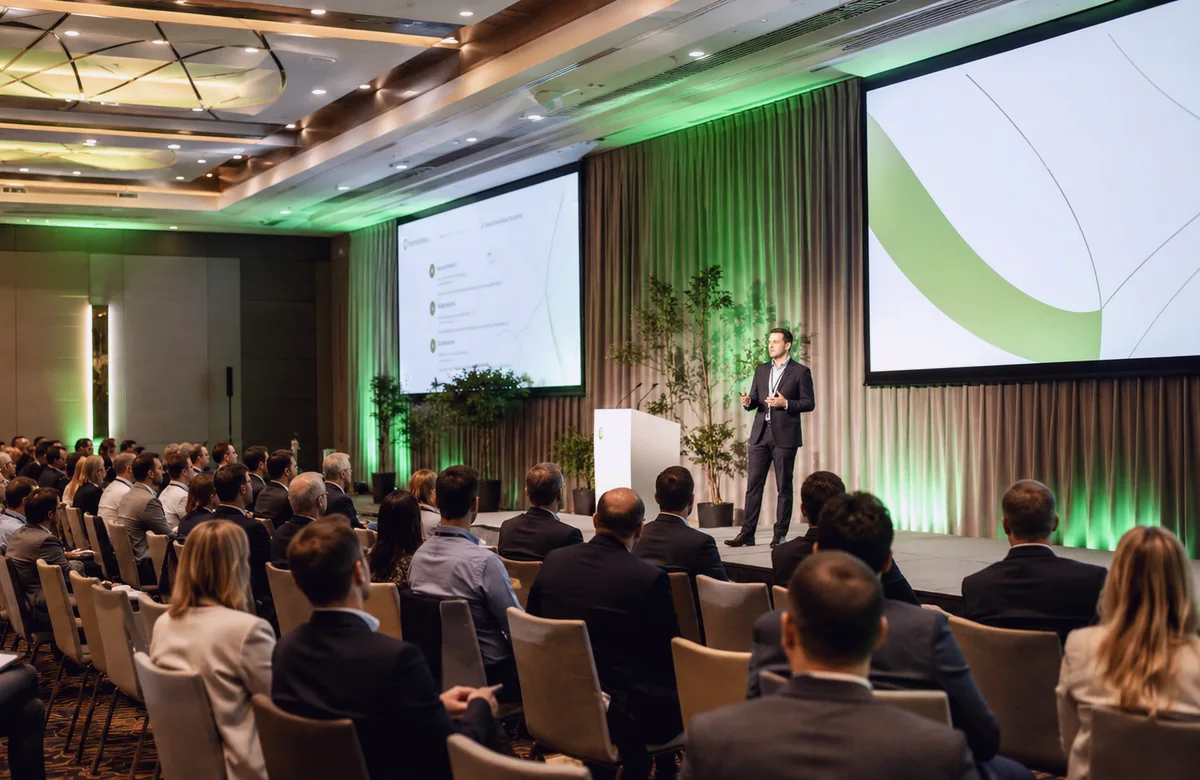 Professional people reviewing event space requirements